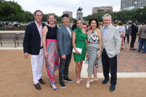 John and Laura Brickley, Mitja and Tina Peterman, Geraldina and Scott Wise (Photo by Priscilla Dickson)