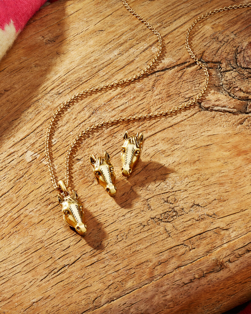 The Beau Collection is modeled on Kendra Scott's own horse named Beau. (Courtesy Kendra Scott)