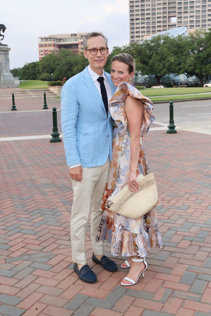Kevin Bonebrake, Winnie Scheuer at the Hermann Park Conservancy 'Evening in the Park' (Photo by Priscilla Dickson)