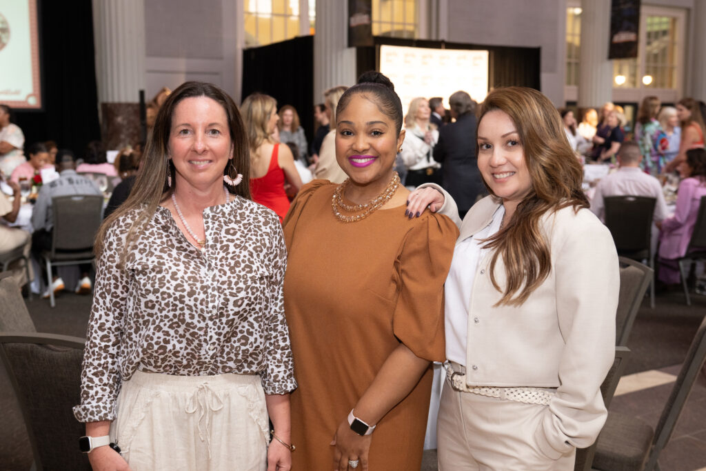 Kristen Harper, Jessica Mikell and Natalie Alvarado at Girls Inc. (Photo by Wilson Parish)