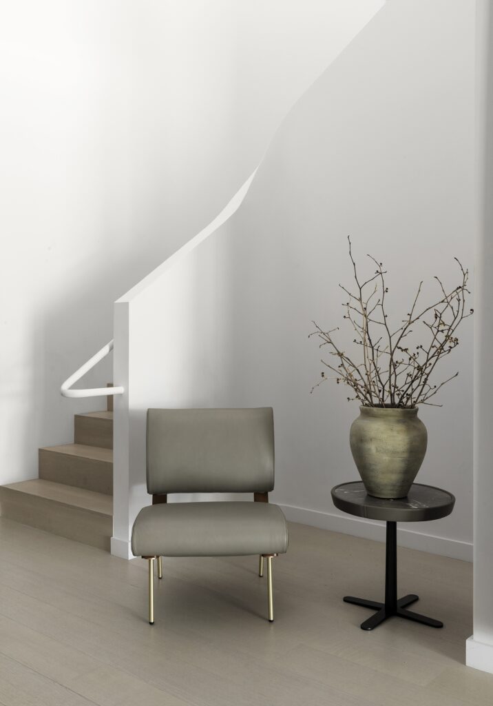 Molteni Round D chair with Molteni Kew side table (Photo by Ryan Lahiff)