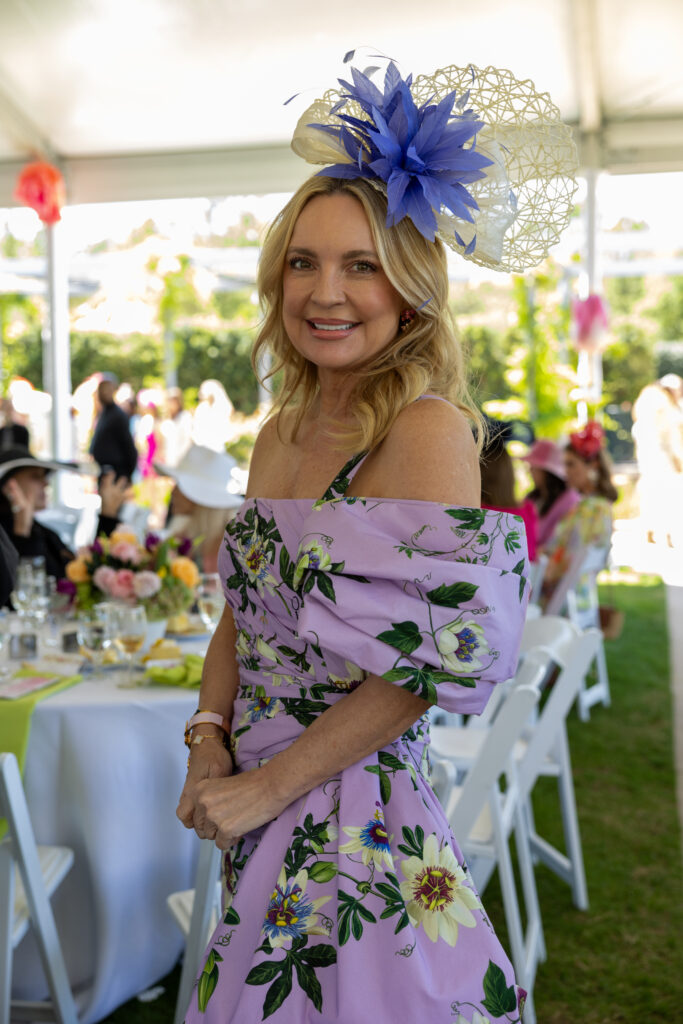 Melissa Juneau at the Hats in the Park luncheon. (Photo by Jenny Antill)