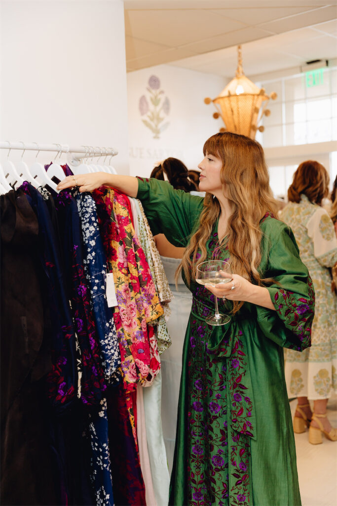 Molly Tranchin shopping at Sue Sartor. 