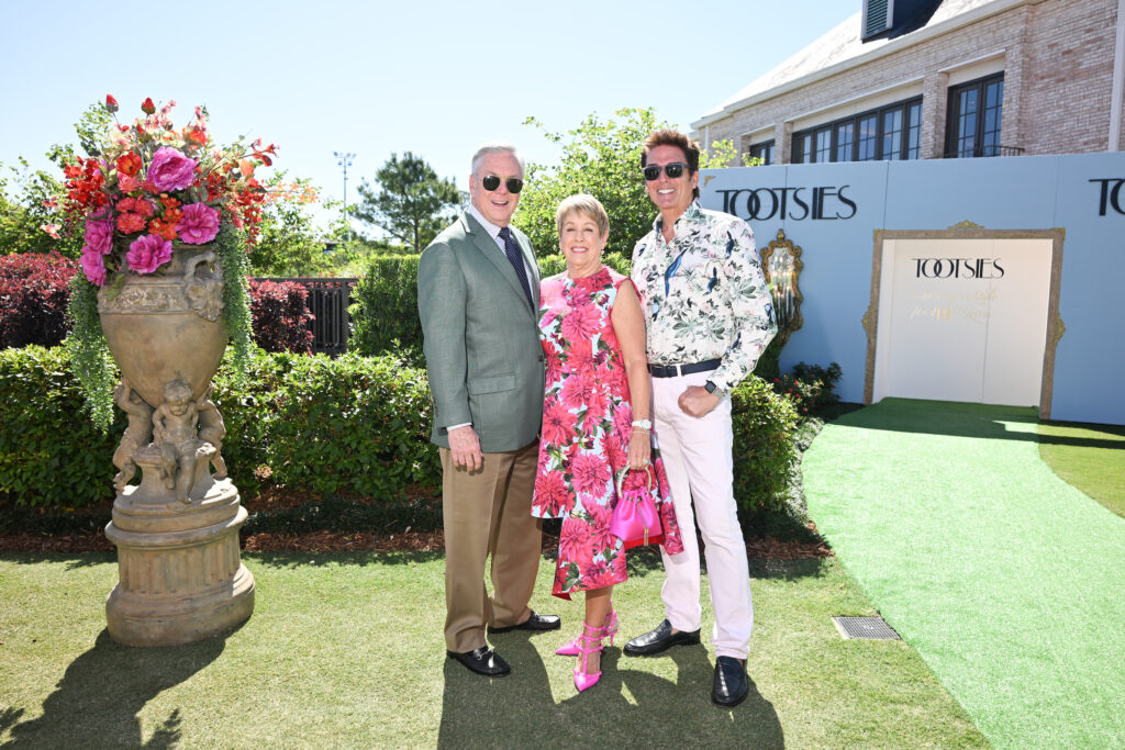 Norman & Donna Lewis, Lenny Matuszewski at the River Oaks tennis tournament luncheon.