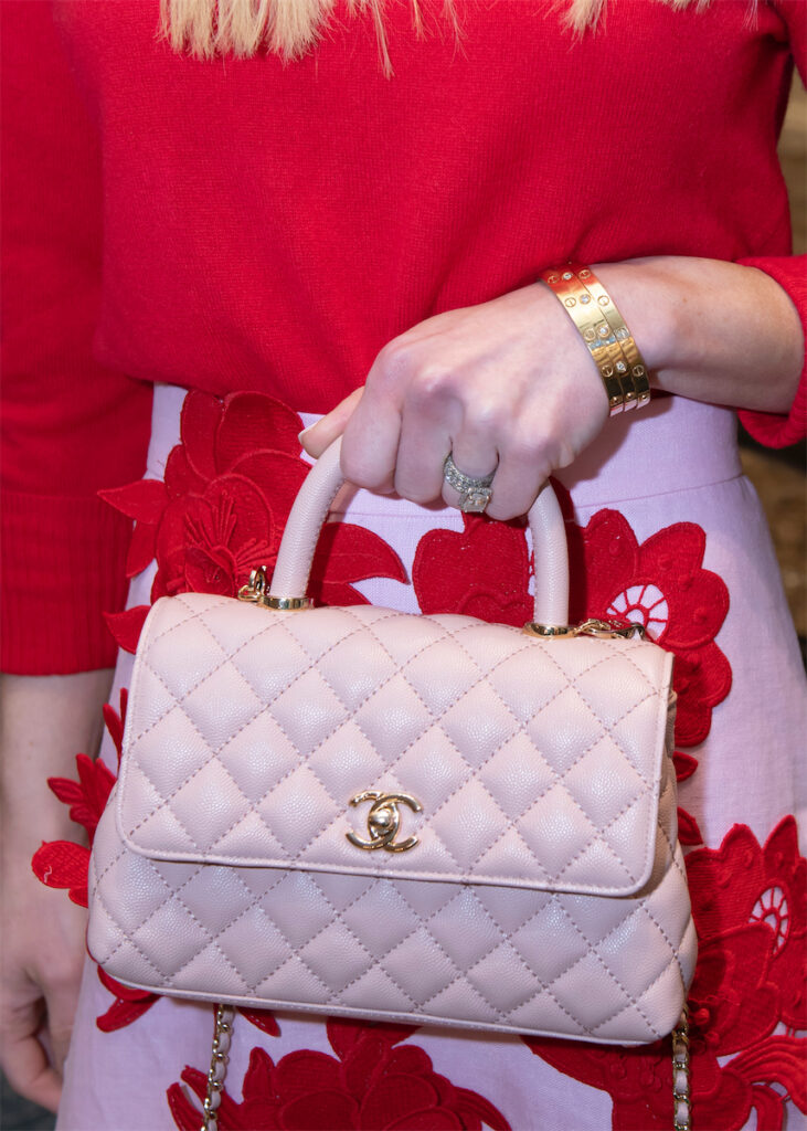 Pink Chanel at the 2024 Dallas Chick Lit Luncheon.  (Photo by Tamytha Cameron, Celeste Cass and Nate Rehlander)