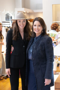 Jennifer Graves and Julie Roberts at the Maison Common personal appearance and luncheon at Elizabeth Anthony. (Photo by Wilson Parish)