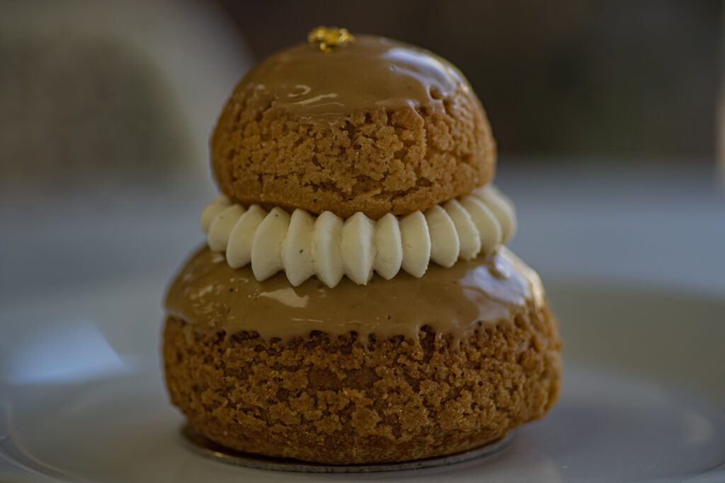 A perfectly prepared pate au choux, religieuse filled with a coffee pastry cream beckons at Magnol. (Photo by Reese Littleton)