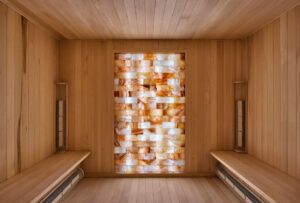Spa – Bowie House – guest of Ash Spa can relax in the dry sauna with its own Himalayan salt panel, as well as enjoy a private steam shower post treatment.