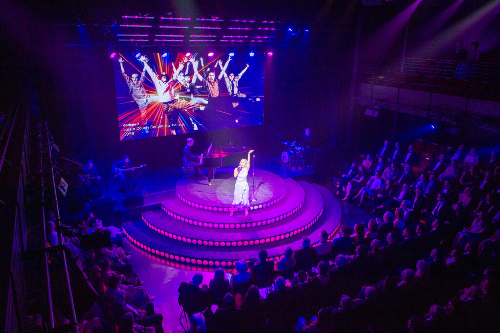 Teresa Zimmerman singing from 'Godspell' at Stages' Gala at The Gordy. (Photo by Priscilla Dickson)