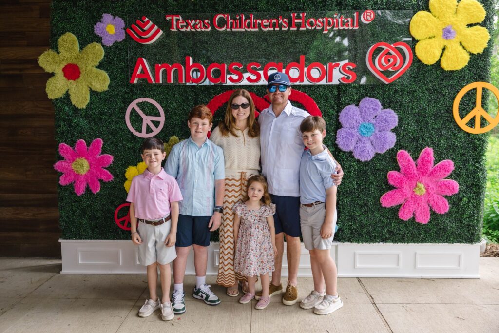 The Isla and Joseph Jornayvaz family at the Ambassadors for Texas Children’s Hospital Family Fun Day (Photo by Johnny Than)