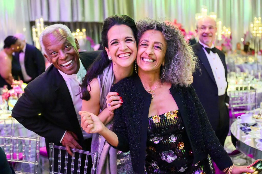 Tony Chase, Khori Dastoor, Dina Alsowayel at the Houston Grand Opera 'Mirror Ball' (Photo by Michelle Watson, Catchlightgroup.com)