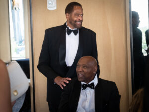 Don Chaney and Elvin Hayes helped break the color barrier at the University of Houston. Now Don Chaney's number is being retired by the school. (Photo by F. Carter Smith)