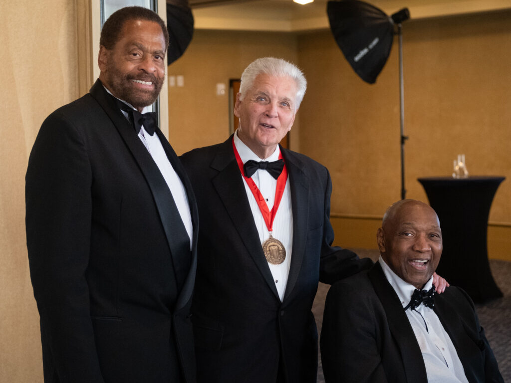 Don Chaney, Bill Worrell and Elvin Hayes are powerful figures in UH history. (Photo by F. Carter Smith)