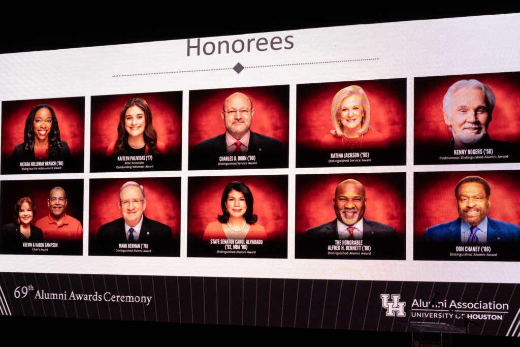 An impressive lineup of honorees made the University of Houston 69th Alumni Awards Ceremony & Gala stand out. (Photo by F. Carter Smith)