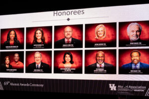 University of Houston 69th Alumni Awards Ceremony & Gala honoring Kelvin and Karen Sampson, Mark Berman and Kenny Rogers, among others was held at the Hobby Center