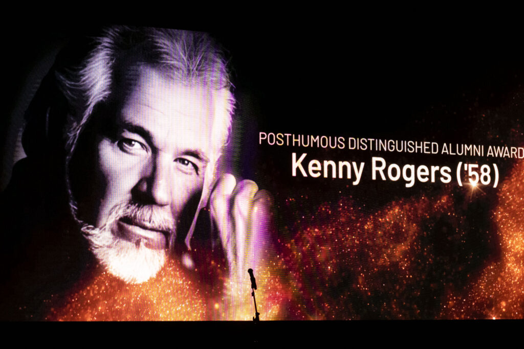 Many don't know that Kenny Rogers went to the University of Houston. (Photo by F. Carter Smith) 