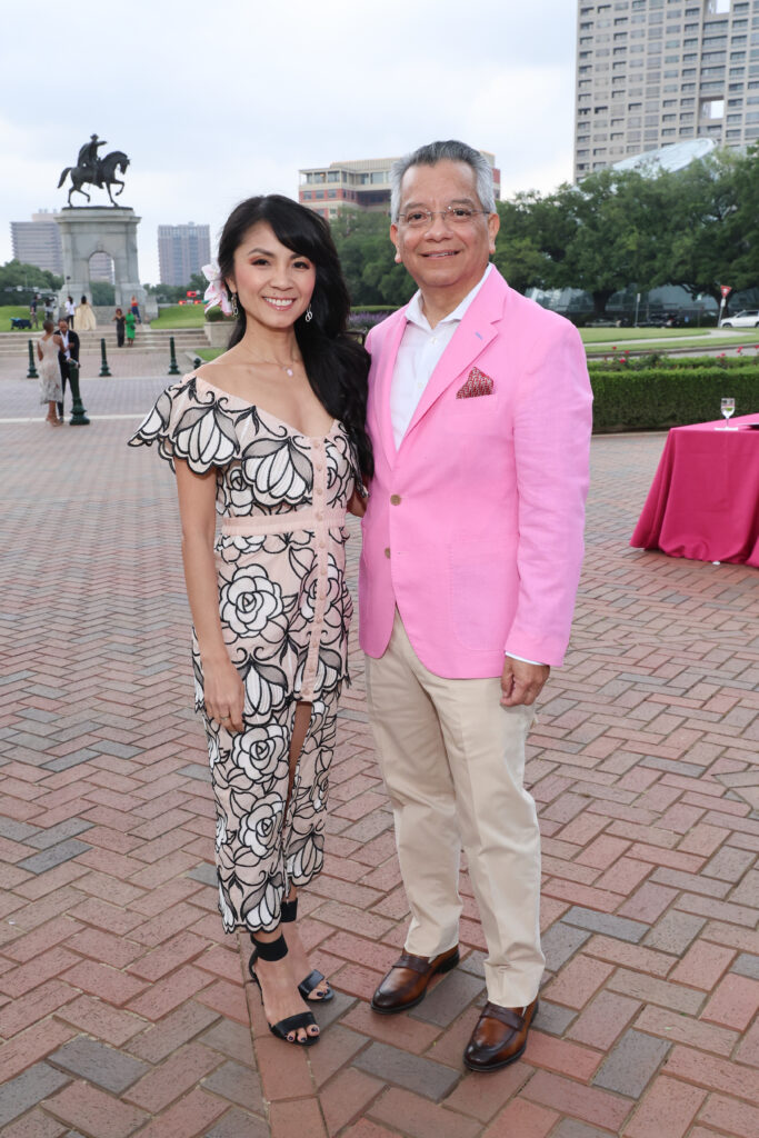 Van Ngo & David Ruiz at the Hermann Park Conservancy 'Evening in the Park' (Photo by Priscilla Dickson)