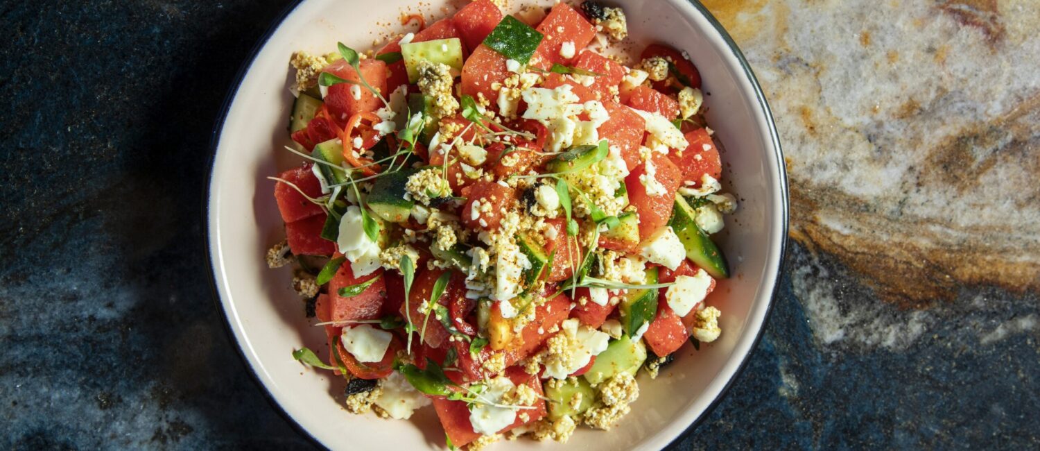 Watermelon Salad at Maximo (Photo by Julie Soefer)