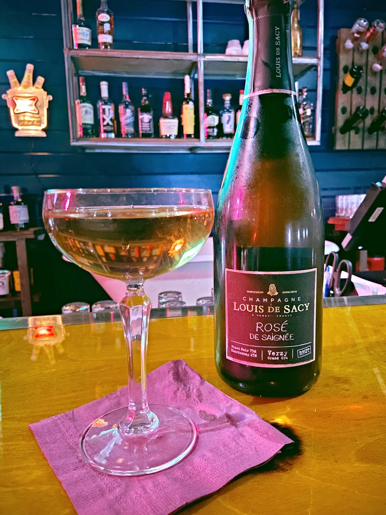 Wine Bars – Pinky’s Champagne Room is a full experience from brilliant bubbles to jazz music.