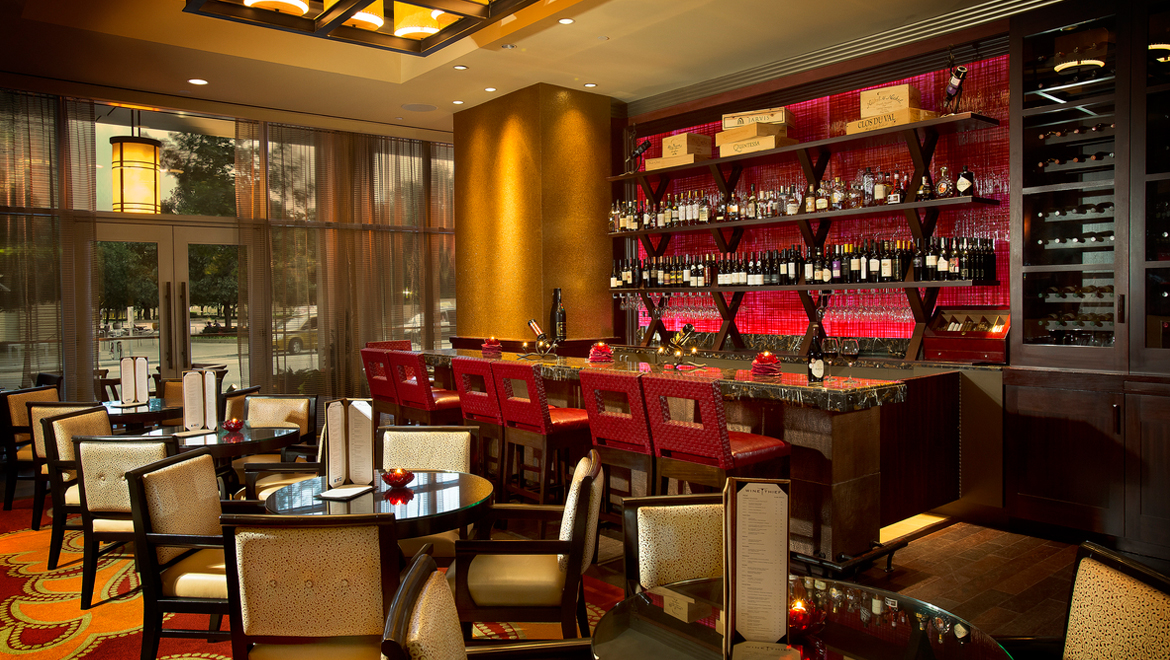 Wine Thief Bar inside Omni Hotel Fort Worth