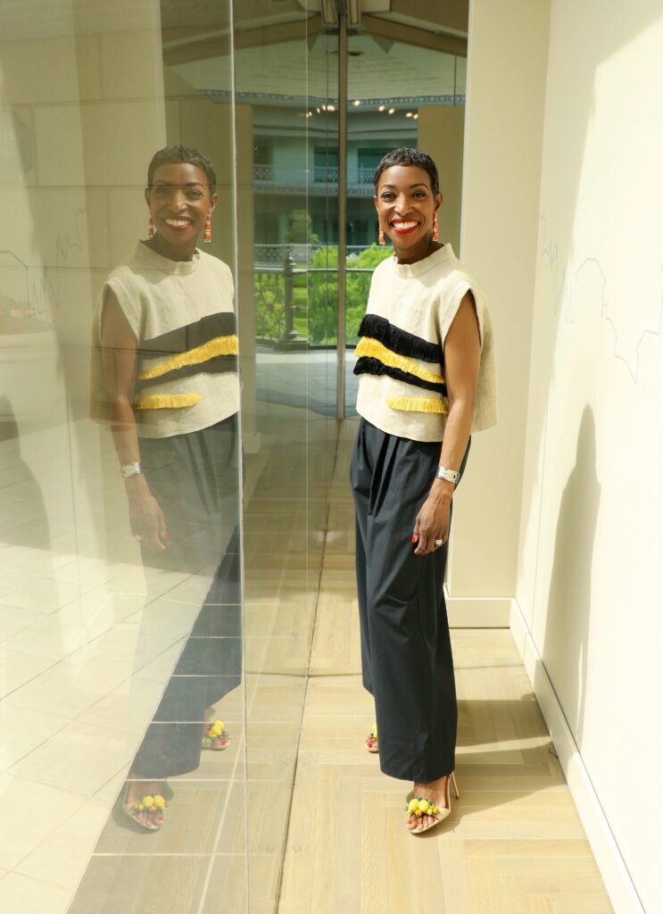 This Rachel Comey natural fringe top walks the fine line between fun and trendy, yet classy. 