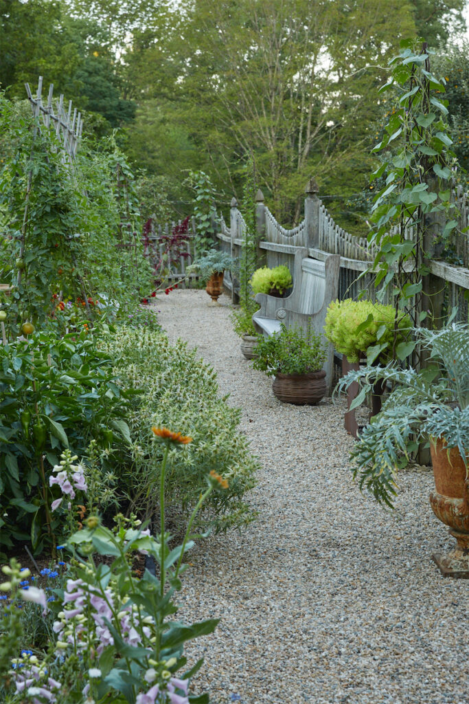 Bunny Williams' vegetable garden. (Photo by Annie Schlechter)