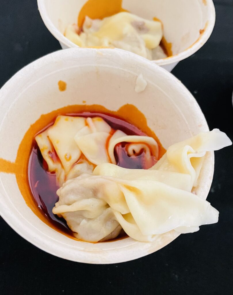 A taste of Teddy Wong's tender dumplings. (Photo by Courtney Dabney)
