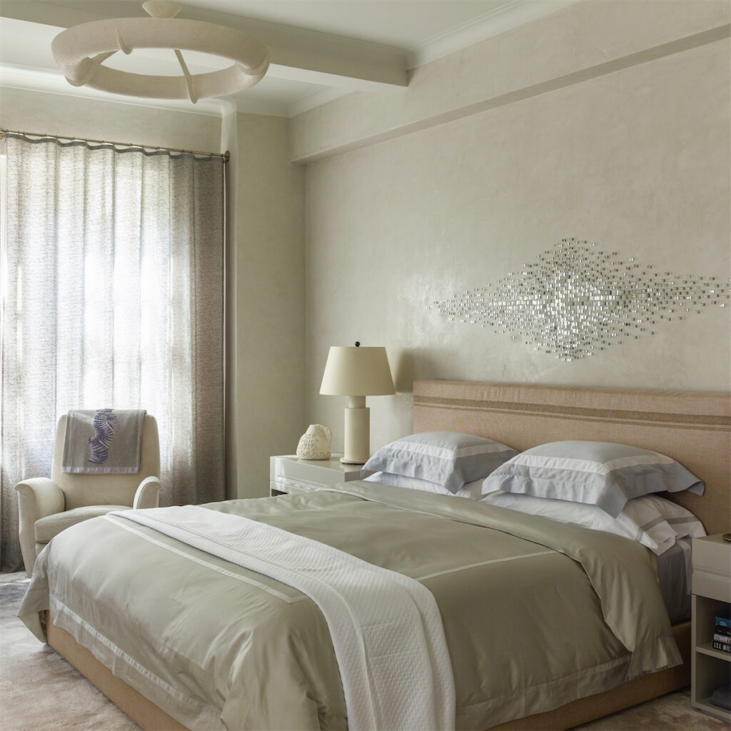 In the primary bedroom. (Photo by Eric Piasecki)