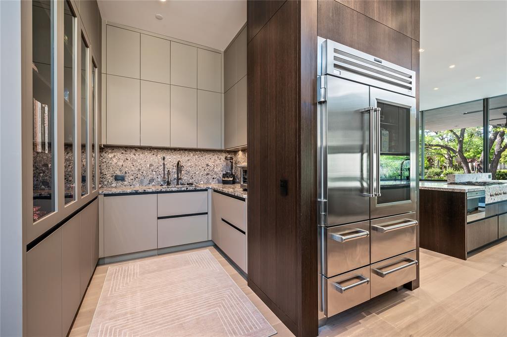 The kitchen scullery sits tucked away in the heart of the home. 