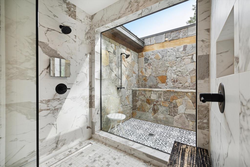 There's also a private outdoor shower.  (Photo by TK Images)