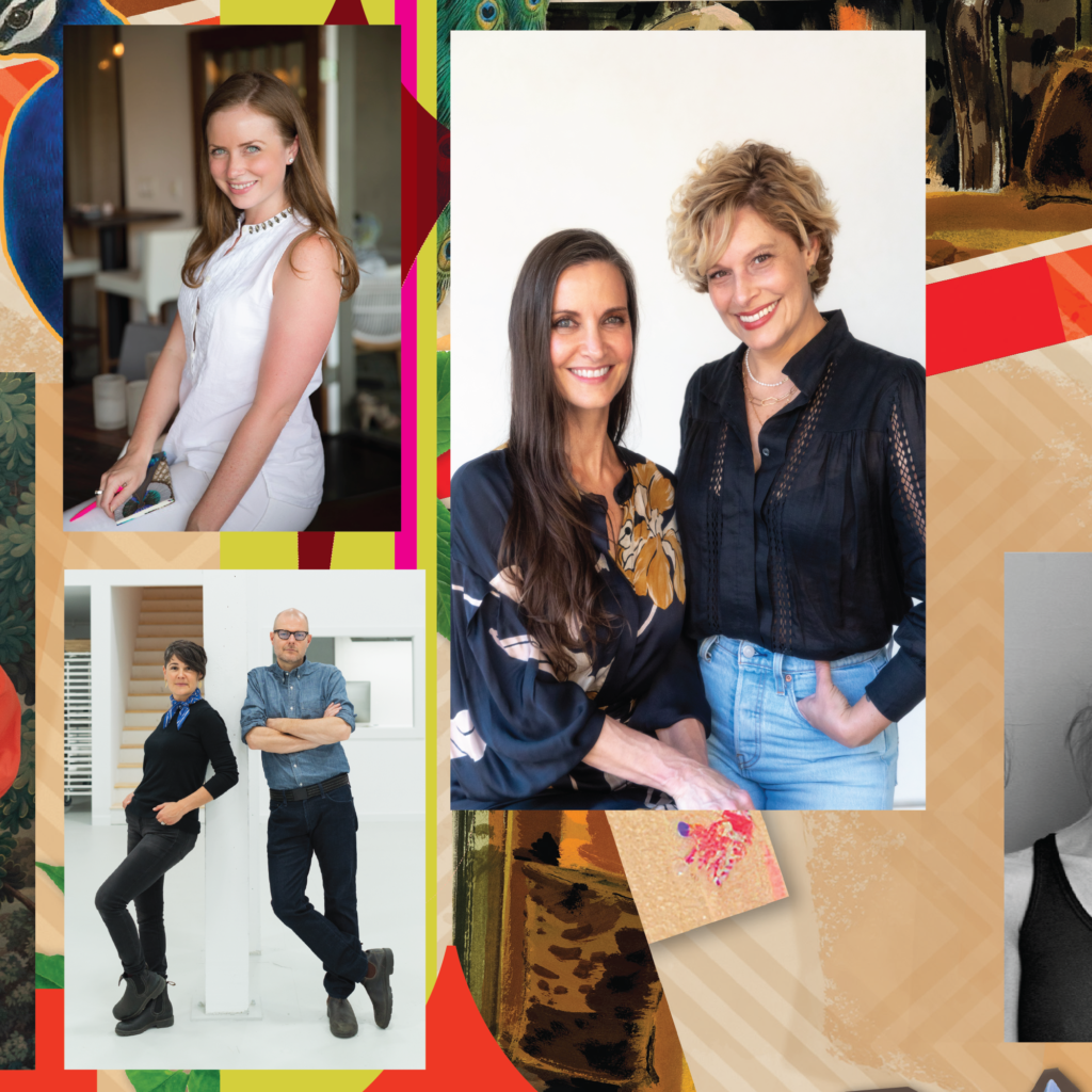 Anne Lee Phillips at Culp Associates and Patterson Flynn, Counterpart Studios founders Stacy Bain and Andree Chalaron, Twenty2 Wallpaper + Textiles founders Kyra and Robertson Hartnett at Hastens.