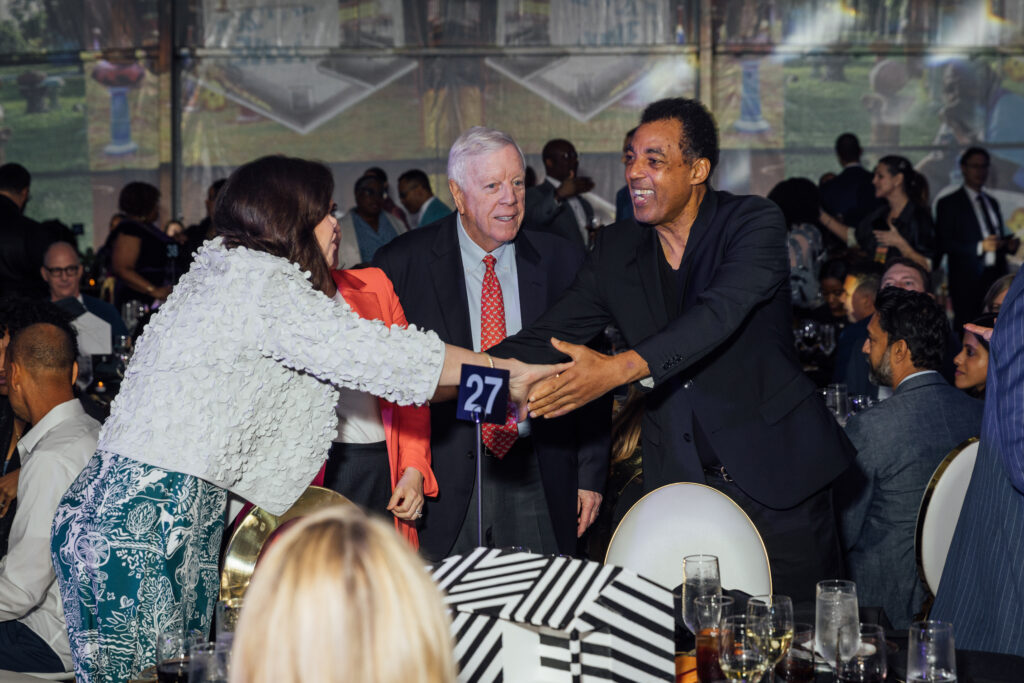 Roxanne Neumann, Rich Kinder, PRH co-founder Rick Lowe at Project Row Houses' 30th Anniversary Gala(Photo by Alex Barber)