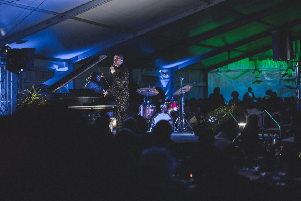 Jason Moran, Burns Travis II, Jamire Williams at Project Row Houses' 30th Anniversary Gala (Photo by David “Odiwams” Wright)