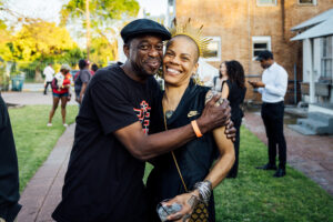 Devin The Dude and Trinity “Tri-Star” Pasco-Stardust at the Project Row Houses 30th Anniversary Gala (Photo by Alex Barber)
