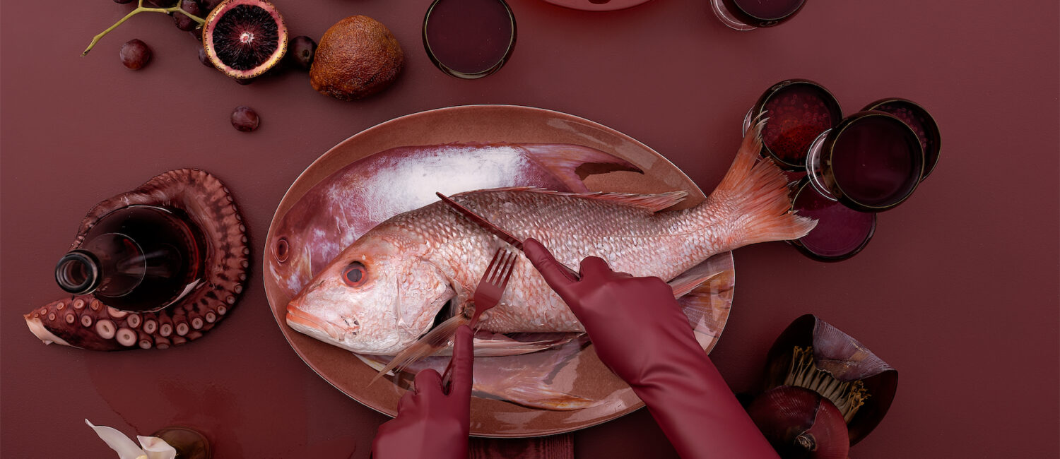 049 FISH PLATTER W GLOVES