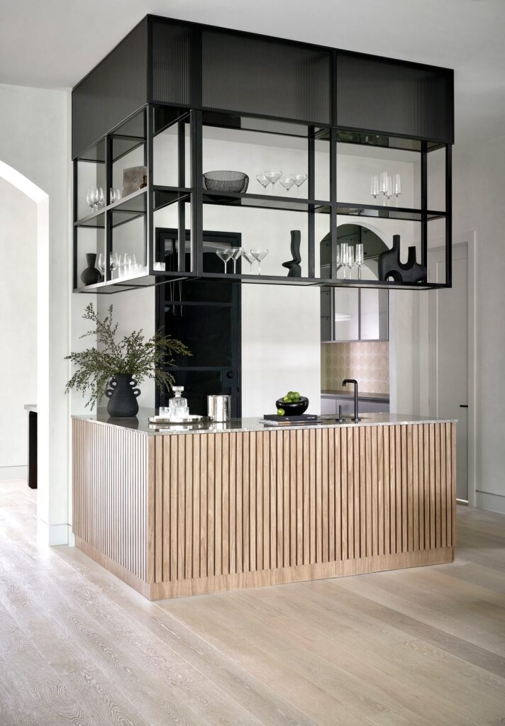 The bar in the Villanova Homes residence at 2110 Del Monte. (Photo by TK Images)