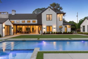 1901 E. Highland Street – With a spa and pool flanking the covered living and dining, this home feels spacious