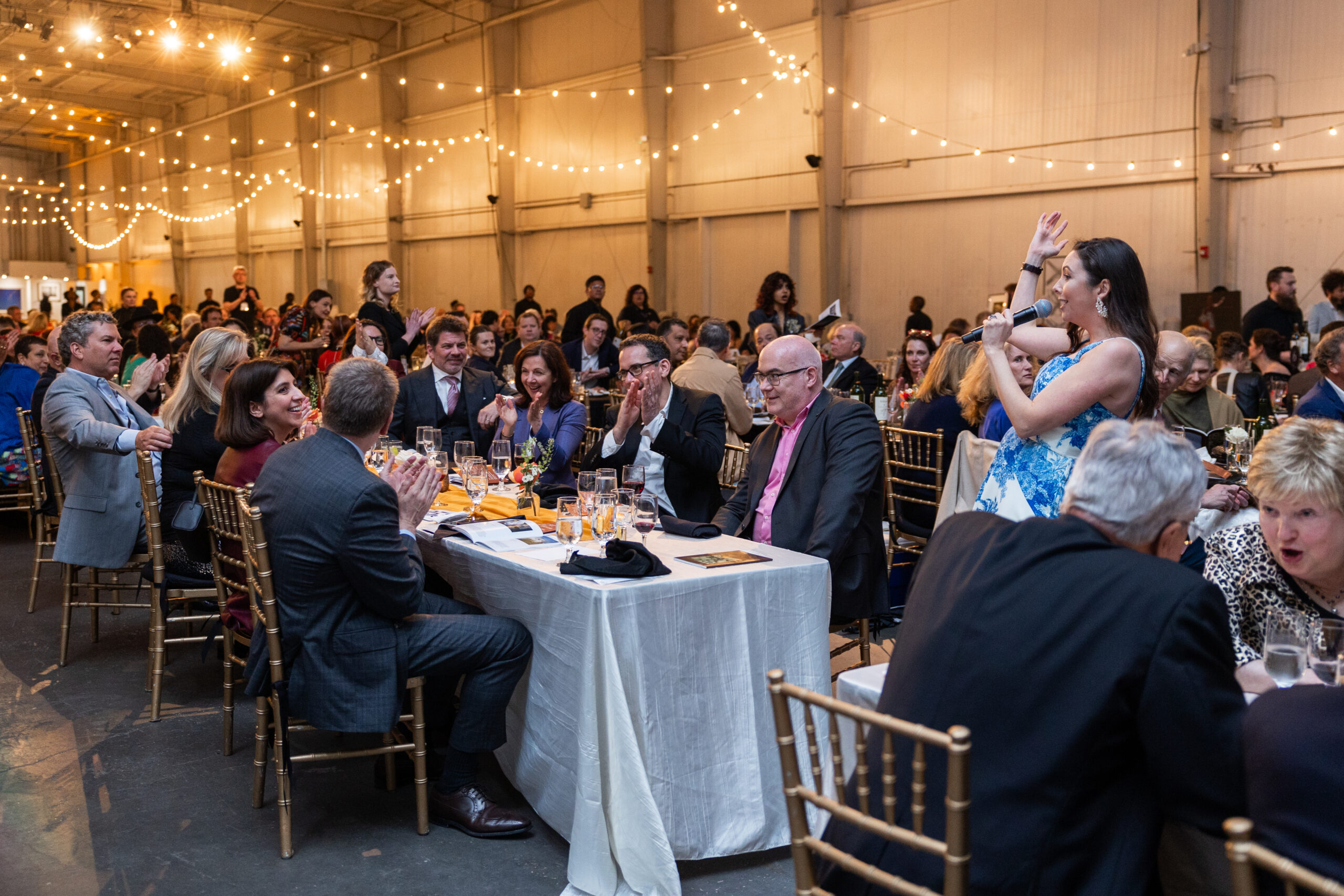 Bidding frenzy at FotoFest's 2024 Biennial Fine Print Auction and Gala. (Photo by Melissa Taylor)
