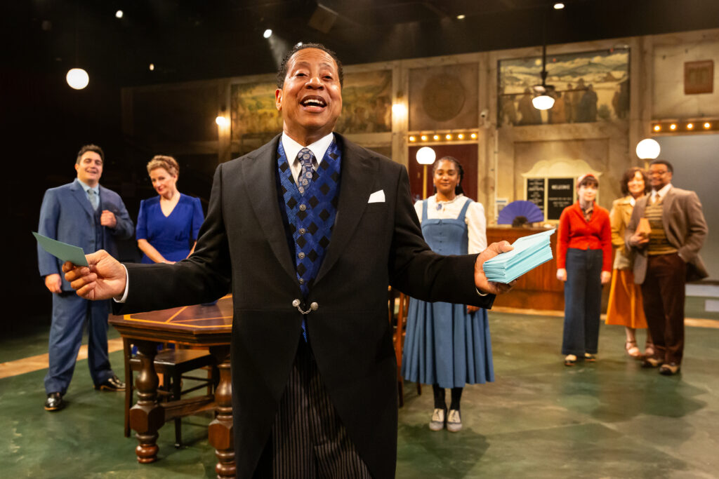David Rainey and the cast of Alley Theatre’s production of Thornton Wilder’s The Emporium are taking on a real challenge. (Photo by Lynn Lane)
