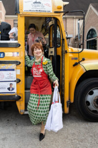 April Lykos makes an entrance at the launch of Lady Mary Beth’s Houston Resale Guide & Map. (Photo by Emily Jaschke)