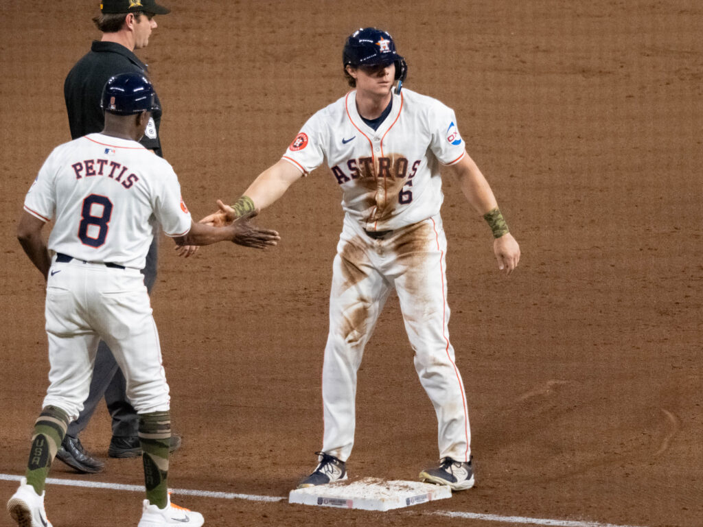 Jake Meyers is showing flashes of being the hitter Houston Astros general manager Dana Brown also felt like he could be. (Photo by F. Carter Smith)