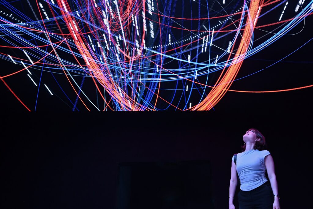 After the VR experience immerse yourself inside the multimedia art work The Universe Inside the Universe. (Photo by Alex Montoya)