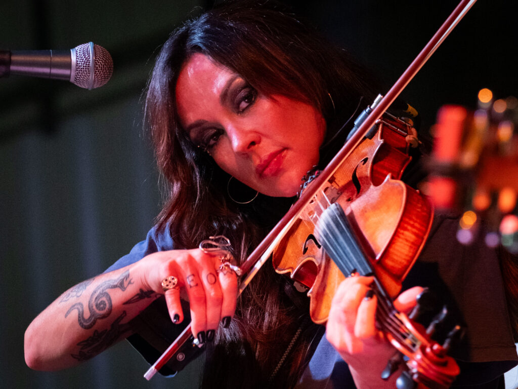 Amanda Shires performed on both the Armadillo stage and in the VIP tent. The VIP tent at the Big As Texas Music Festival had a stage and featured some of the artists in a more intimate setting. (Photo by F. Carter Smith)