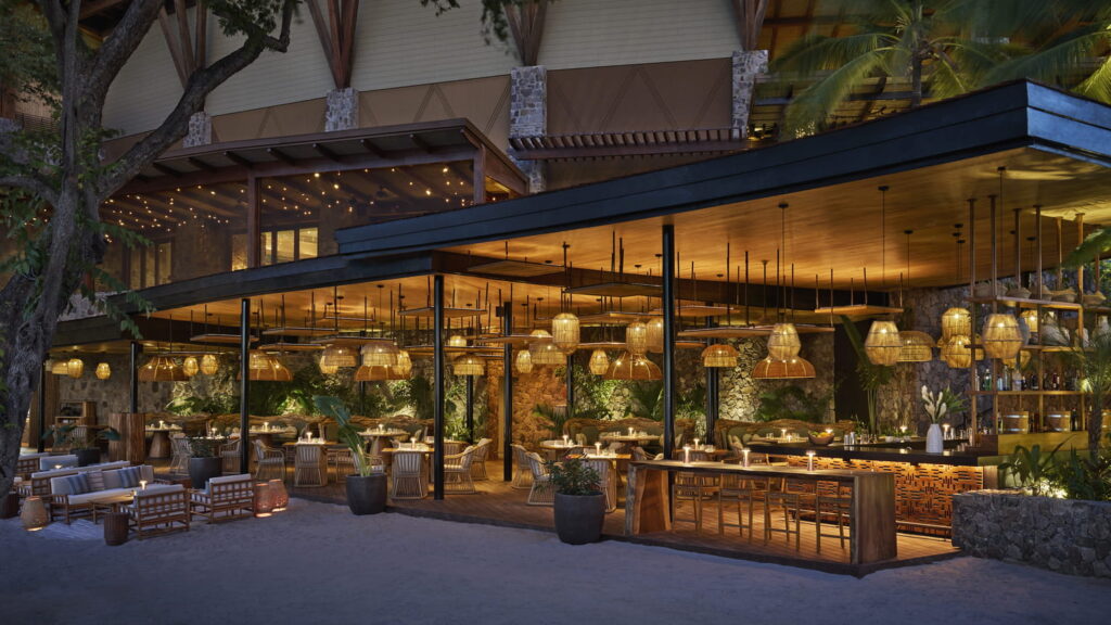 The new adult-sonly Virador Beach Club was designed by architect Jorge Borja. 