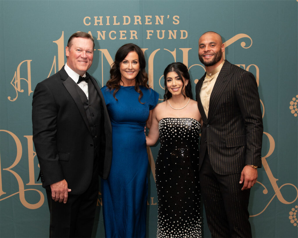D'Nard Arthur, Jennifer Arthur, Sarah Jane Ramos, Dak Prescott (Photo by Tamytha Cameron)