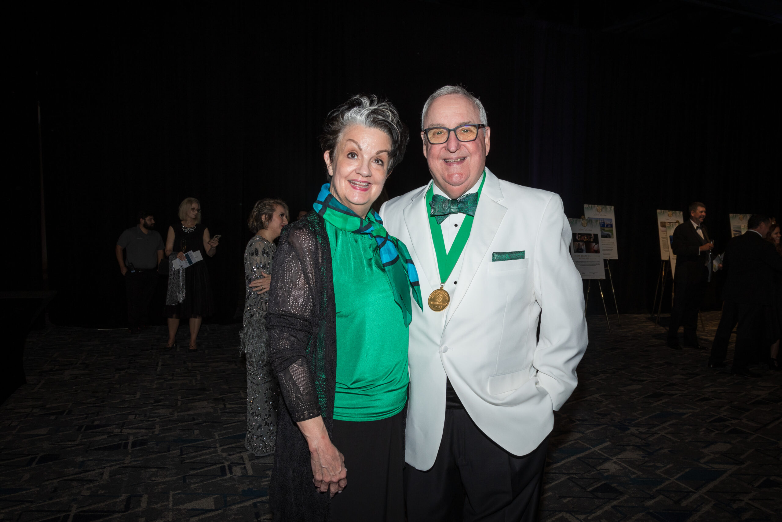Debra and Gil Staley celebrated with other Hometown Heroes Alumni.