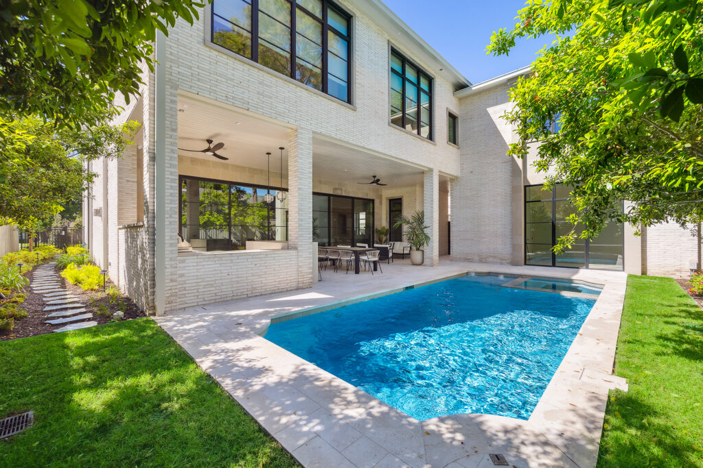 The backyard pool at 2110 Del Monte. (Photo by TK Images)