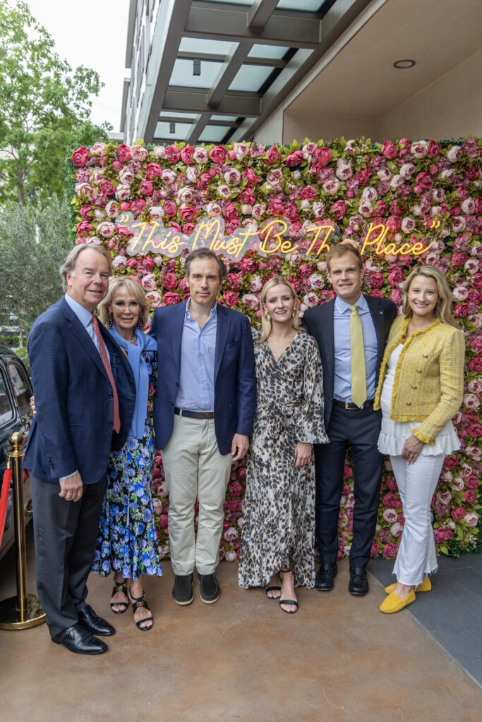 Denis & Karen Boulle, Giorgio Bulgari, Emma Boulle, Nick Boulle & Allison Bereswill Boulle at the de Boulle Diamond & Jewelry lunch at Bari (Photo by Jordan Geibel)