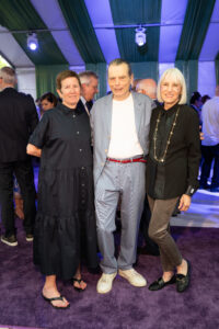 Diane Cannon, Richard Tuttle, Julie Cogan at Studio Menil Presents: Alphabet Soup (Photo by Daniel Ortiz)