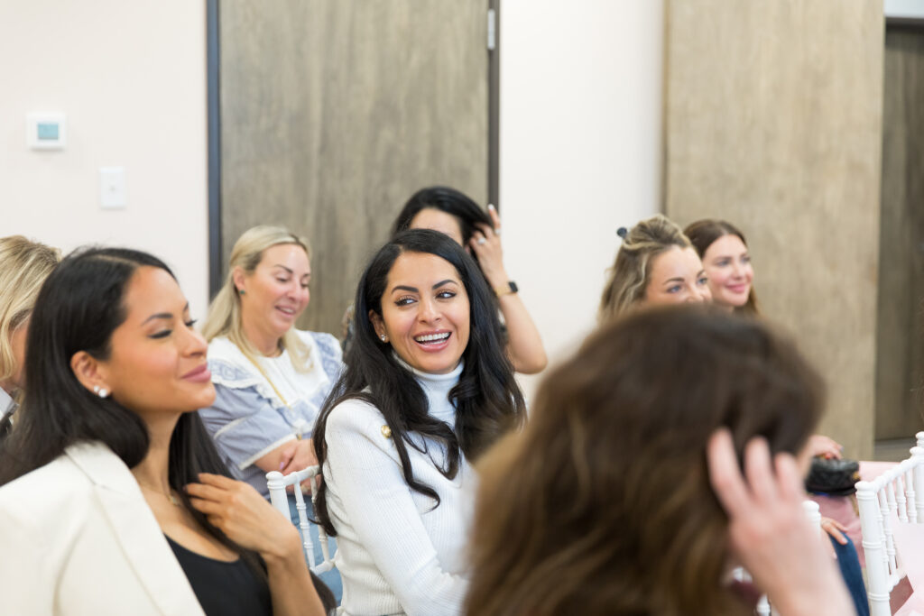 Gabby Dalfen, Annie Schmidt, Rochelle Gores at the panel with Dr. Unger. (Photo by Jonathan Zizzo and Heather Zak Christian)
